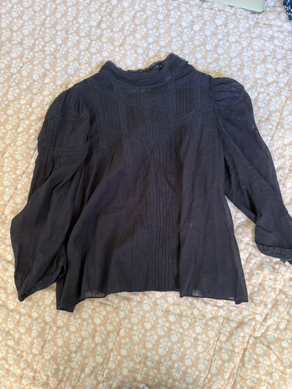 Doen Albertine Top, sz M, Black, Rare! - Picture 5 of 10